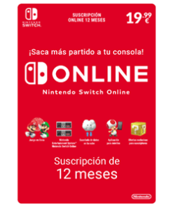 Nintendo switch online 12 meses